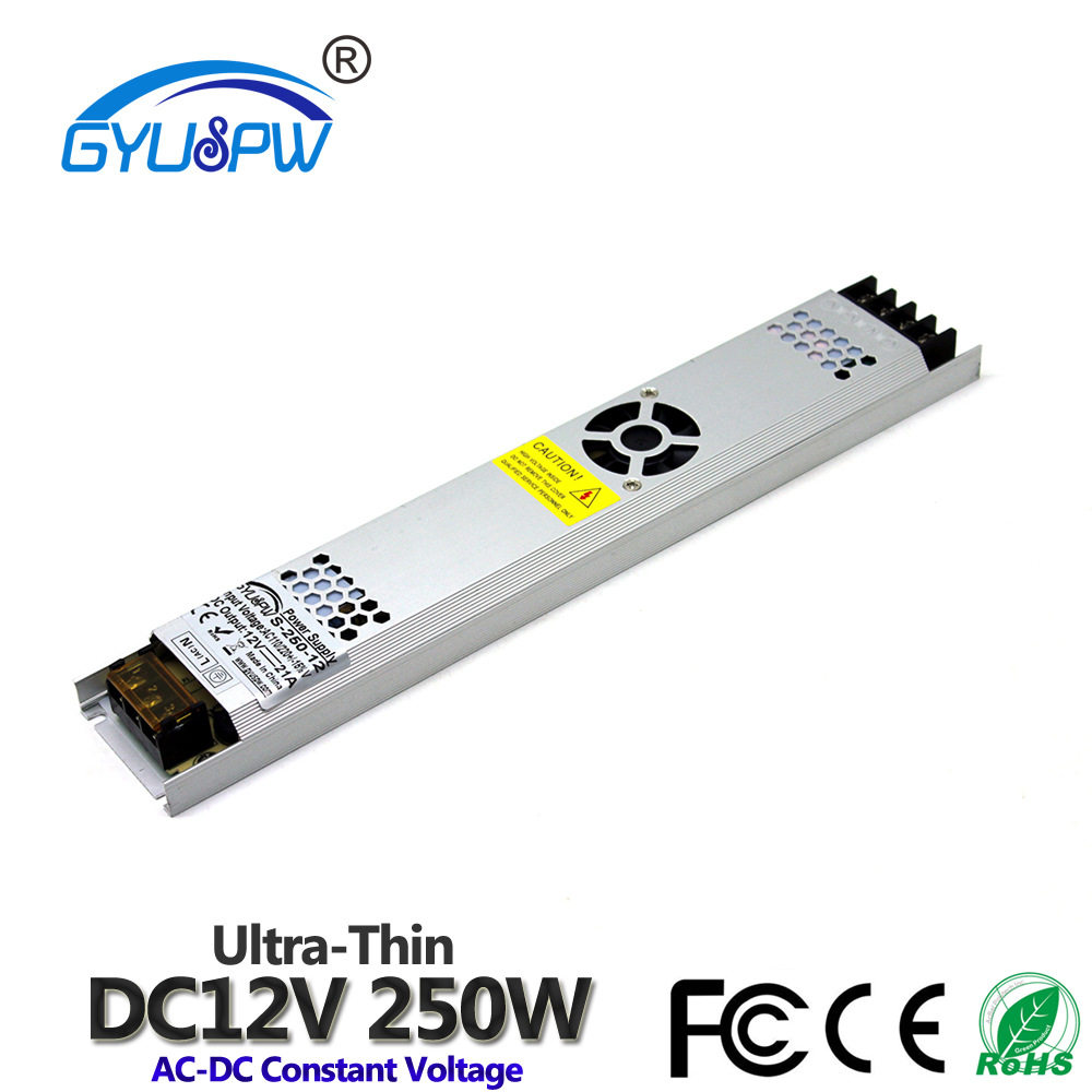 LED广告灯箱驱动电源AC220V转12V250W广告招牌电源DC12V直流电源
