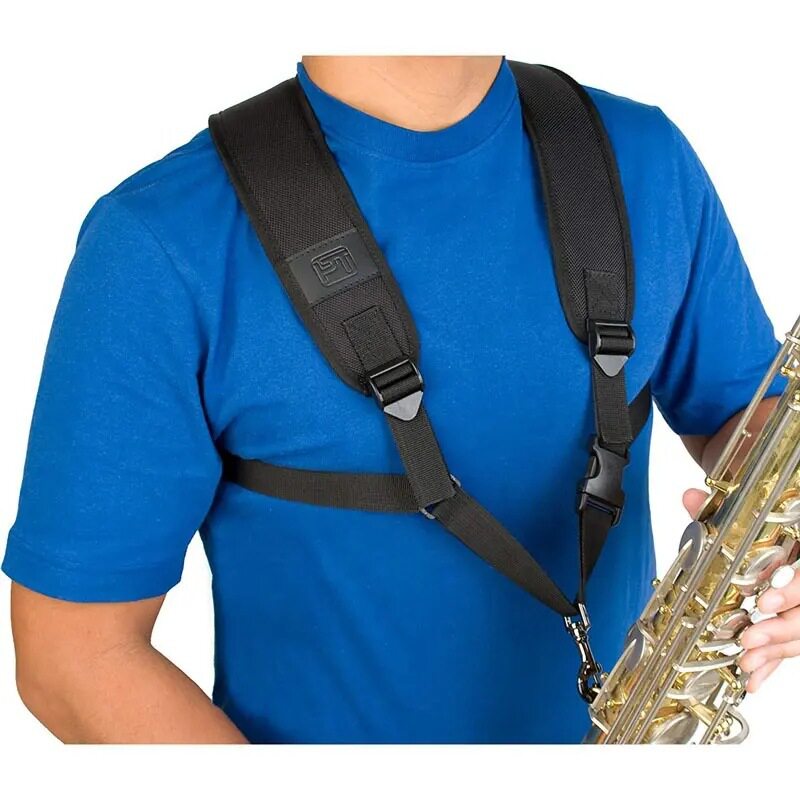 萨克斯管填充巴松管带金属卡扣 萨克丝双肩背带 Saxophone Strap图片