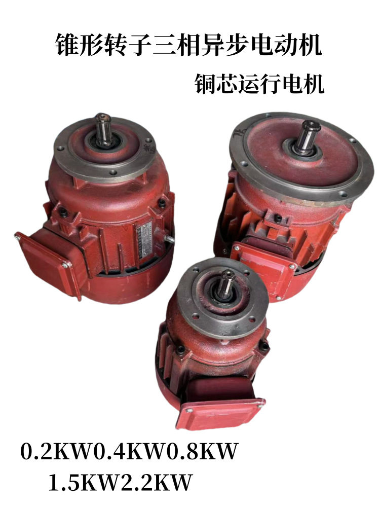 ZDY21-40.8KWZDY12-40.4KW跑车运行电机起重电动葫芦锥形转子电机