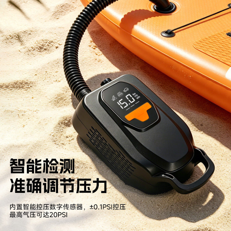 无线大功率双缸车载充气泵 12V抽充两用充气泵 户外气垫床充气泵