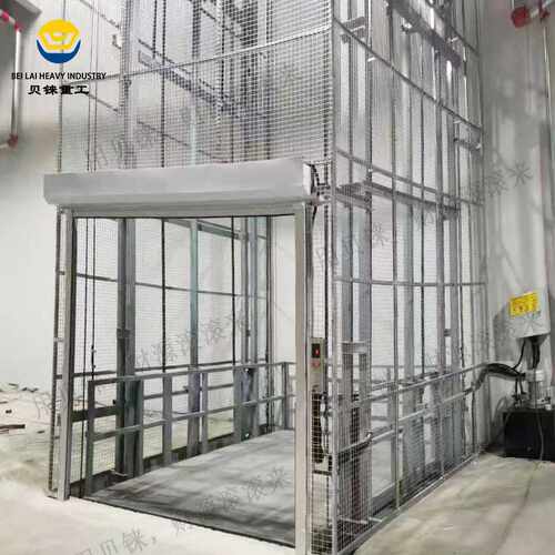 工业厂房不锈钢导轨链条升降机楼层运货垂直输送机轨道提升机货梯