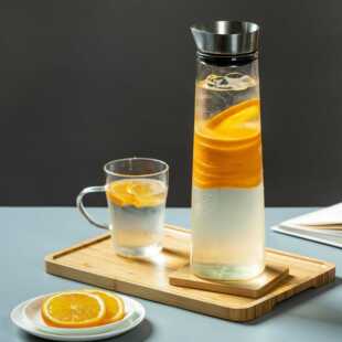 北欧丹麦SOLO冷水壶家用大容量耐热凉水壶加厚防爆凉白开水玻璃壶