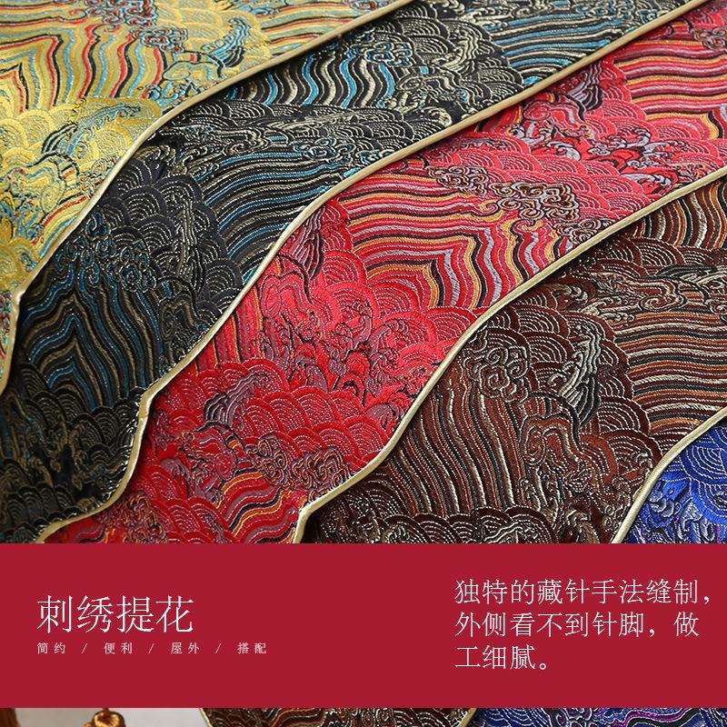 中式禅意桌旗宫廷织锦茶台桌布茶几垫电视柜盖巾茶席茶布
