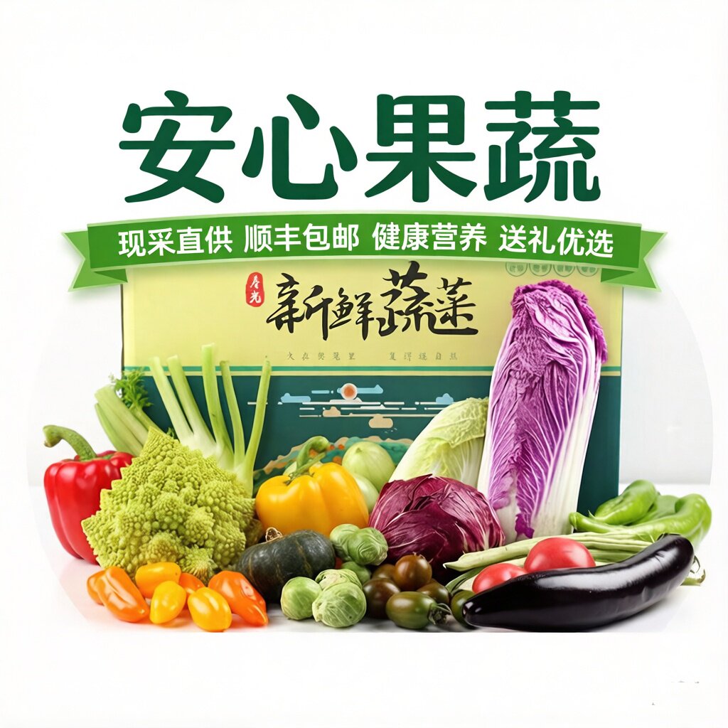 山东现摘果蔬礼盒顺丰包邮送礼