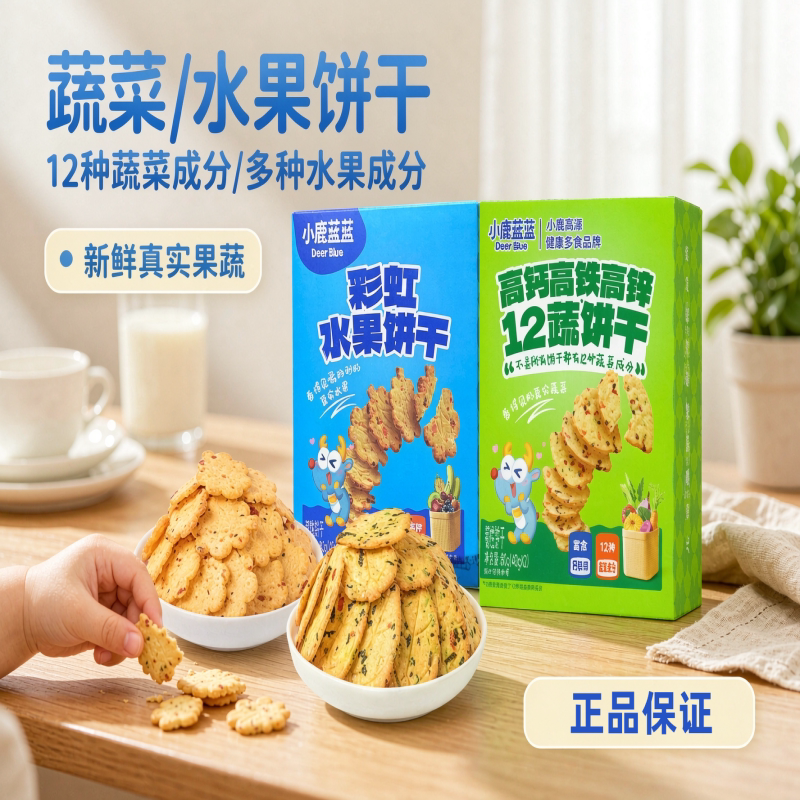 小鹿蓝蓝神奇蔬菜饼干磨牙饼干