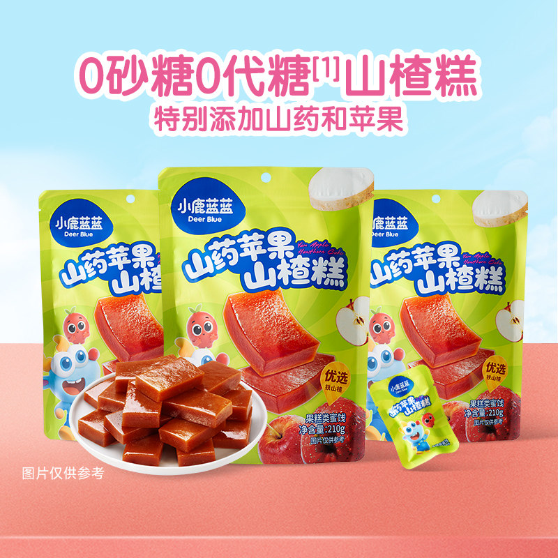 小鹿蓝蓝山苹果山楂糕210g