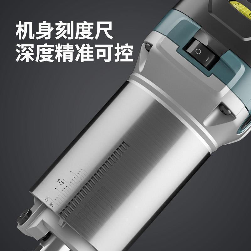 锣机铝塑板修边机电木铣电动多功能木工工具开槽机雕刻机倒垒德株
