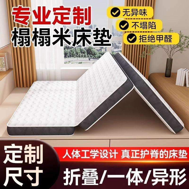 可折叠床垫三折榻榻米专用打地铺地垫子学生宿舍两折叠椰棕垫家用图片