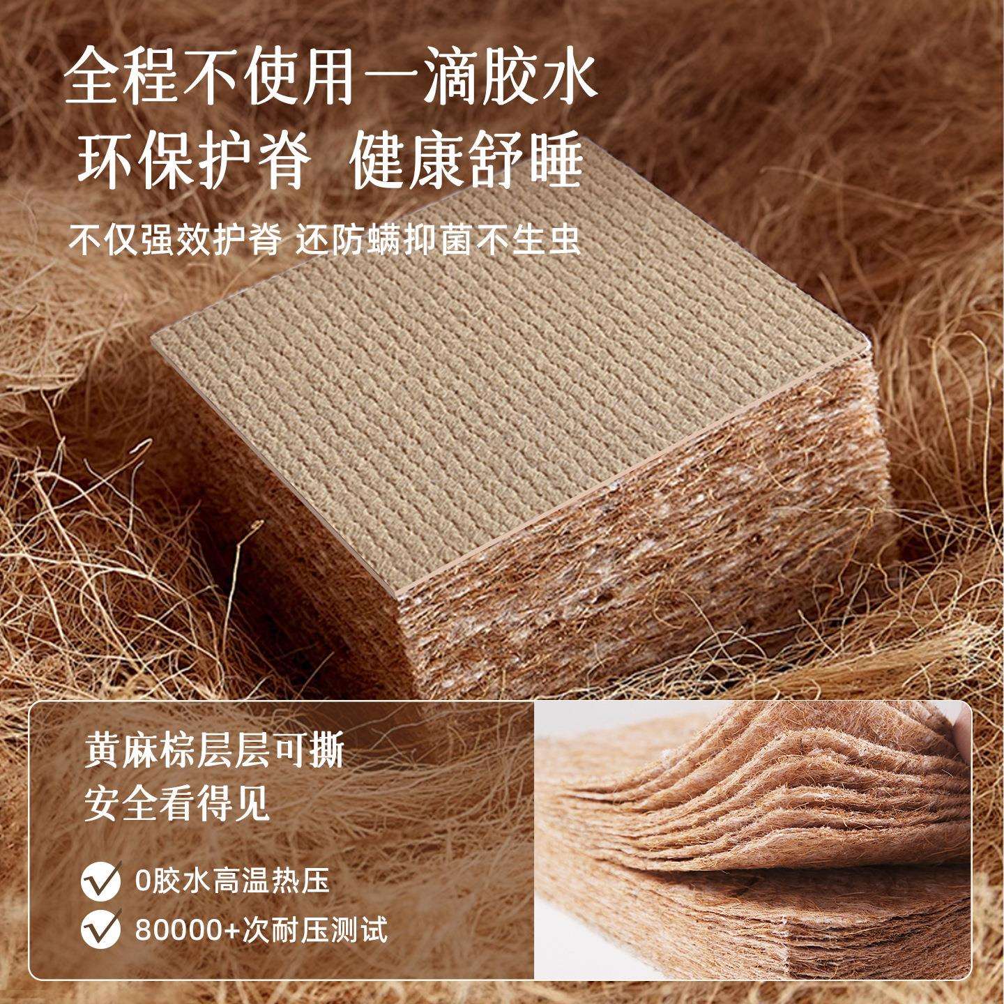 无胶高级偏硬护脊椰棕床垫棕垫榻榻米儿童家用床垫床垫折叠硬床垫