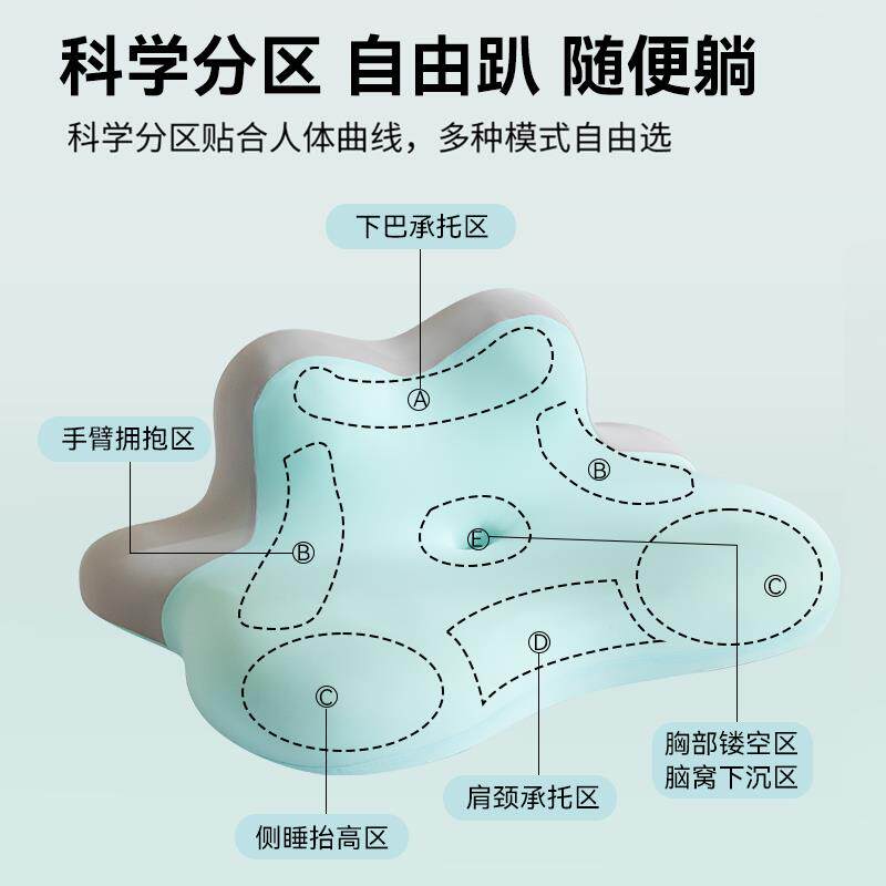 多功能小鹿趴睡枕记忆枕可仰卧神奇玩手机护颈椎枕头靠垫床头靠背