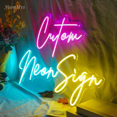 Custom Neon Sign Personalized Text Logo Names Customized LED