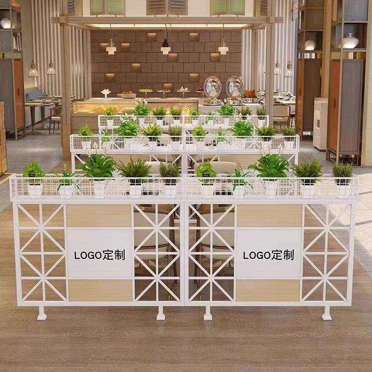 铁艺屏风半截酒吧绿植隔断过道装饰餐厅围栏花架饭店火锅卡座护栏