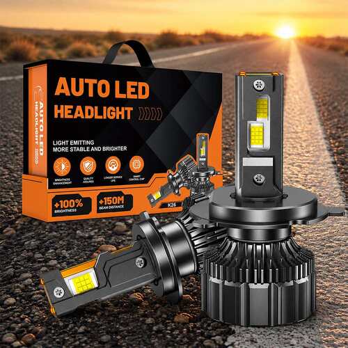 灿特K26大功率190W三铜管汽车led大灯H1 H4 H7 H11 9005 远近一体