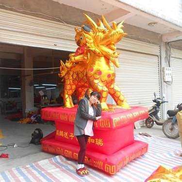 充气金狮子吉象麒麟貔貅婚庆活动气模庆典红白事模型广告气拱门