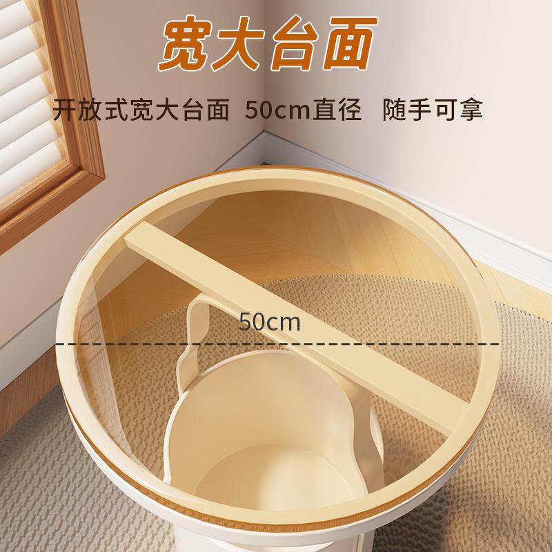沙发边几家用轻奢玻璃小茶几现代简约客厅迷你小桌子阳台茶桌圆桌
