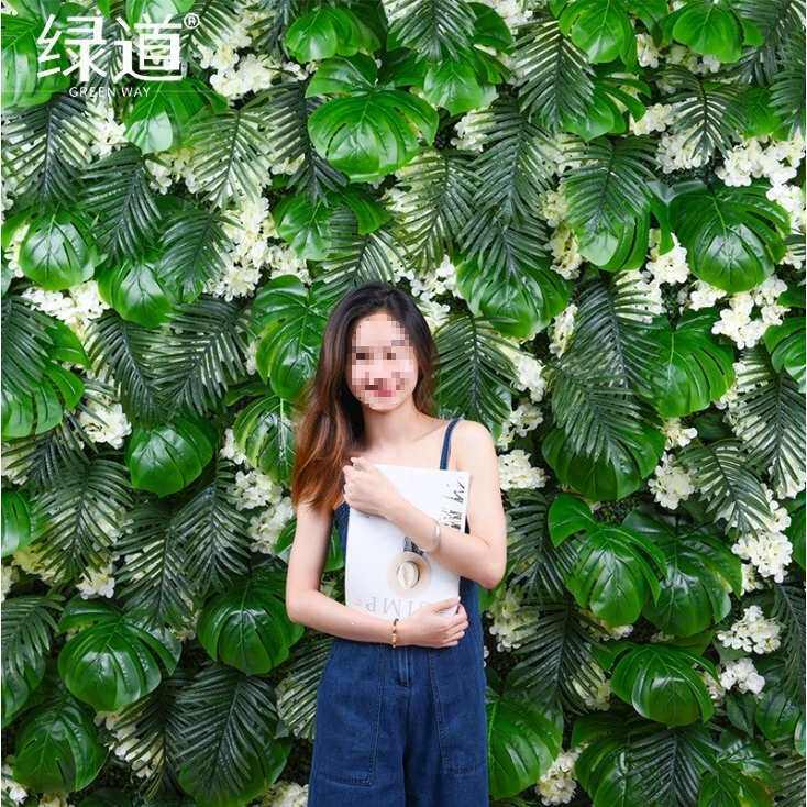 仿真植物墙假绿植阳台绿化门头装饰网红背景形象假花墙面人造草坪