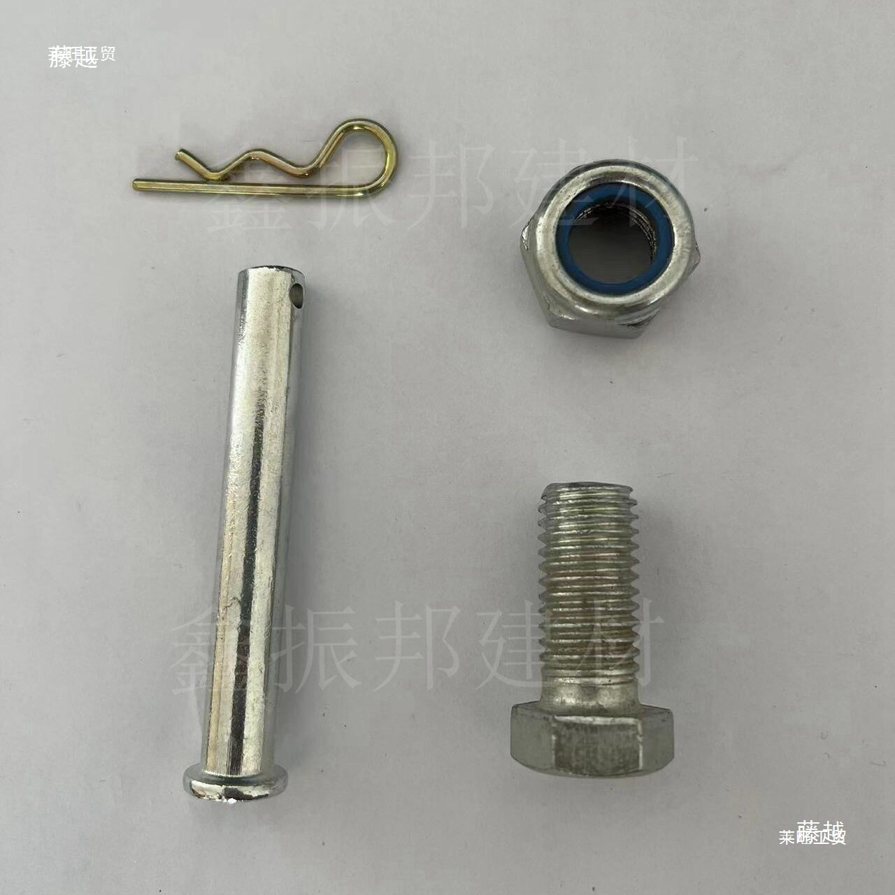 盘扣斜拉杆配件斜锁螺丝防松螺母60脚手架立杆销轴销钉连接件