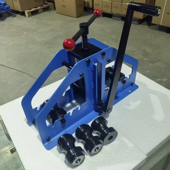 TR-60A手动三辊弯管机钢管弯曲机全钢结构快速更换磨具