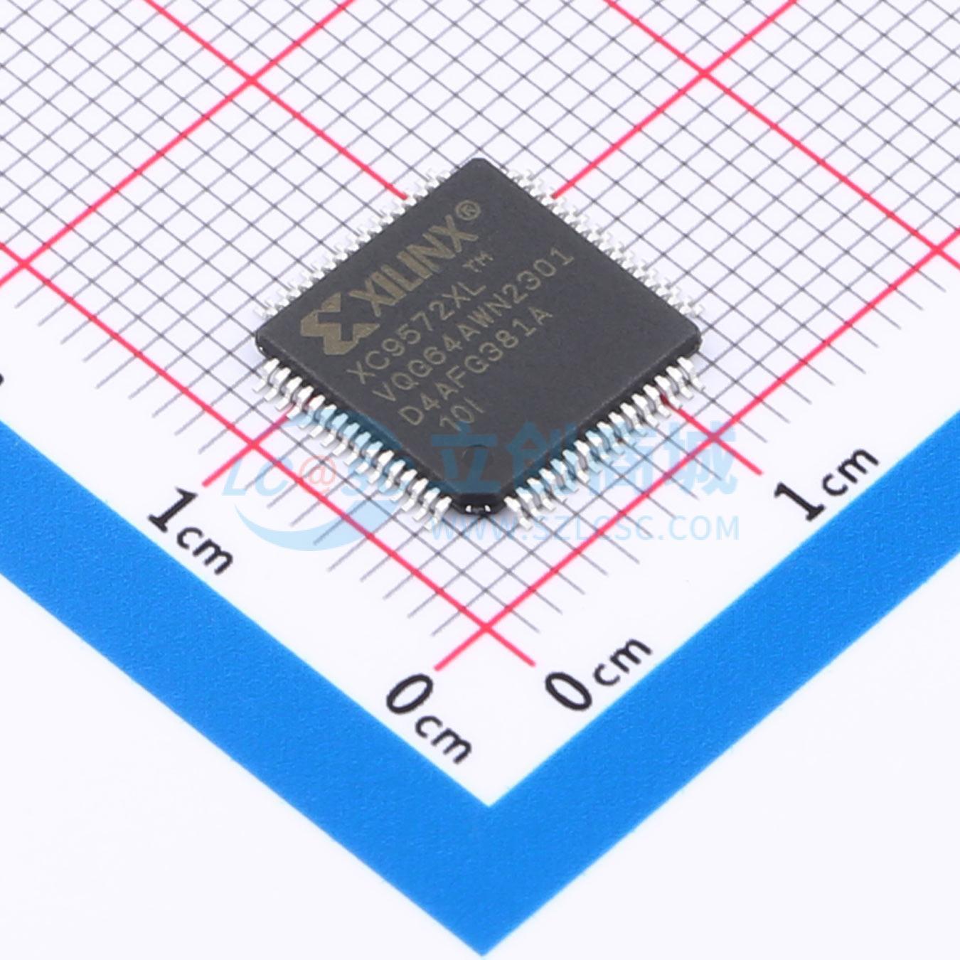 可编程逻辑器件CPLD/FPGA XC9572XL-10VQG64I XC9572XL LQFP-64图片