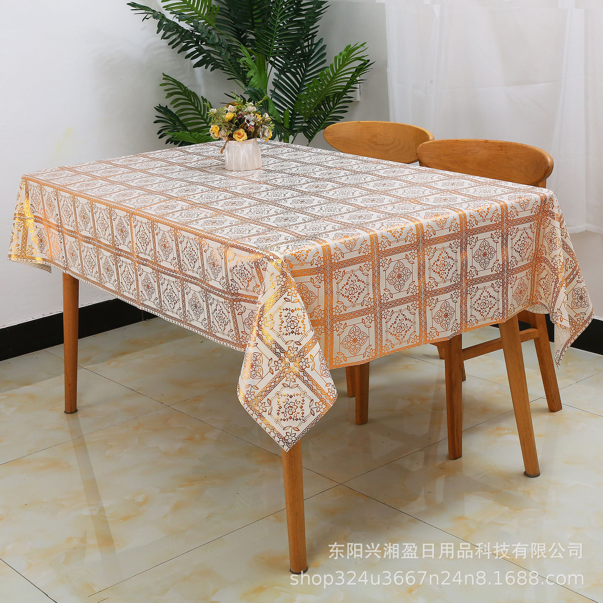 桌布餐桌欧式防水pvc蕾丝防油长方方形烫布防烫金长方形家用桌盖