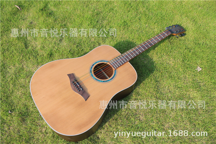 厂家直销40寸41寸木吉他云杉玫瑰木面单板工厂批发吉它guitar电吉