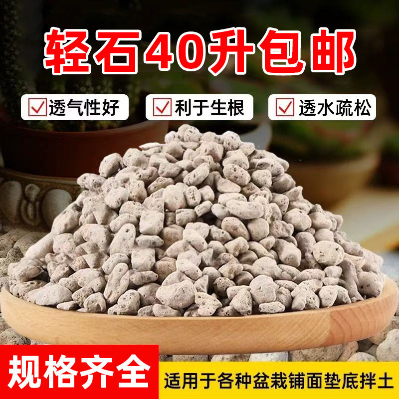 批发轻石浮石颗粒兰花专用铺面拌土垫底多肉介质土钵底石水族过滤
