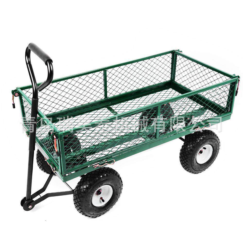 小号花园工具车 花园网车 四轮园林拉车货车折叠拖车搬运车网车
