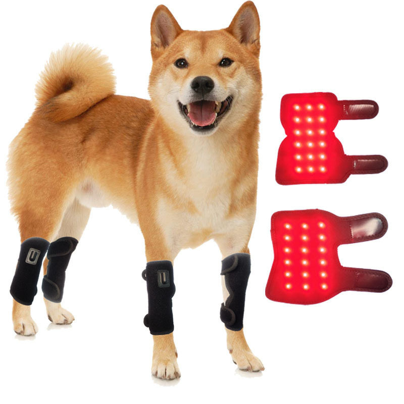 宠物四肢红光理疗垫老年犬小腿热敷缓解肌肉酸痛关节带LED红外灯