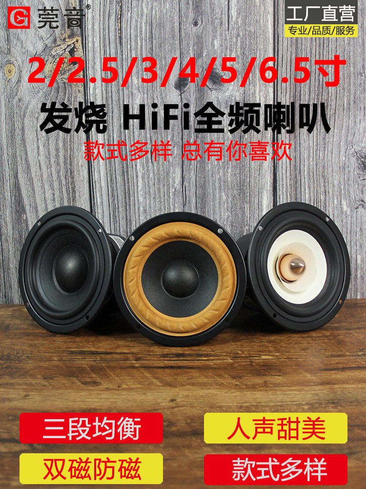 小喇叭扬声器迷你莞音2寸2.5寸3寸4寸5寸6.5寸全频hifi中音音箱di