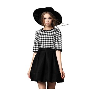 奈昕让您穿着漂亮个性化私人订制 40120秋季时尚五分袖收腰显瘦格