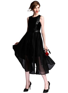 奈昕让您穿着好看个性化私人订制 91308 new dress欧美范气质无袖