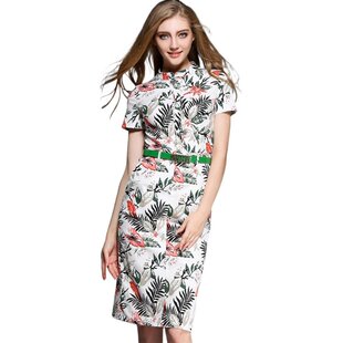 70624 奈昕让您穿着好看个性化私人订制时尚时尚潮流女装短袖印花