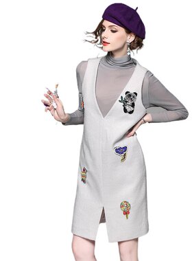 奈昕让您穿着漂亮个性化私人订制 124860 日系风开叉正品潮高领两