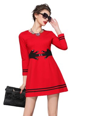 奈昕让您穿着好看个性化私人订制 24832 new dress秋季时髦潮流女