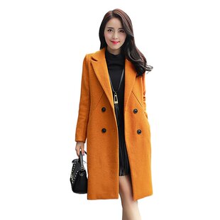 奈昕让您穿着漂亮个性化私人订制 95799 Woolen coat韩版女装中长