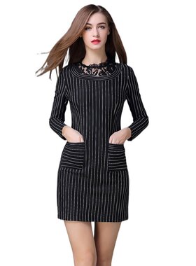 奈昕让您穿着漂亮个性化私人订制 91670 new dress时尚个性条纹镂