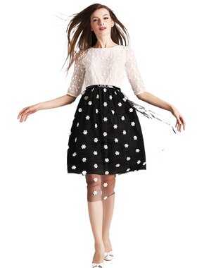 奈昕让您穿着漂亮个性化私人订制 22303 prom dress小清新雪花刺