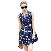 化私人订制 5980时尚 气质女装 奈昕让您穿着好看个性 新款 dress拼接