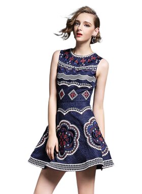 奈昕让您穿着漂亮个性化私人订制 93036 dress正品复古新款气质女