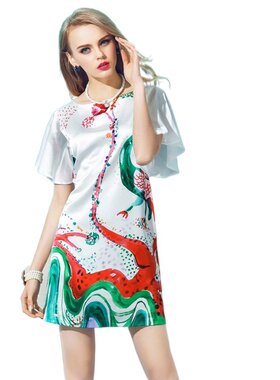 奈昕让您穿着好看个性化私人订制 60206 new dress欧美风时装新款