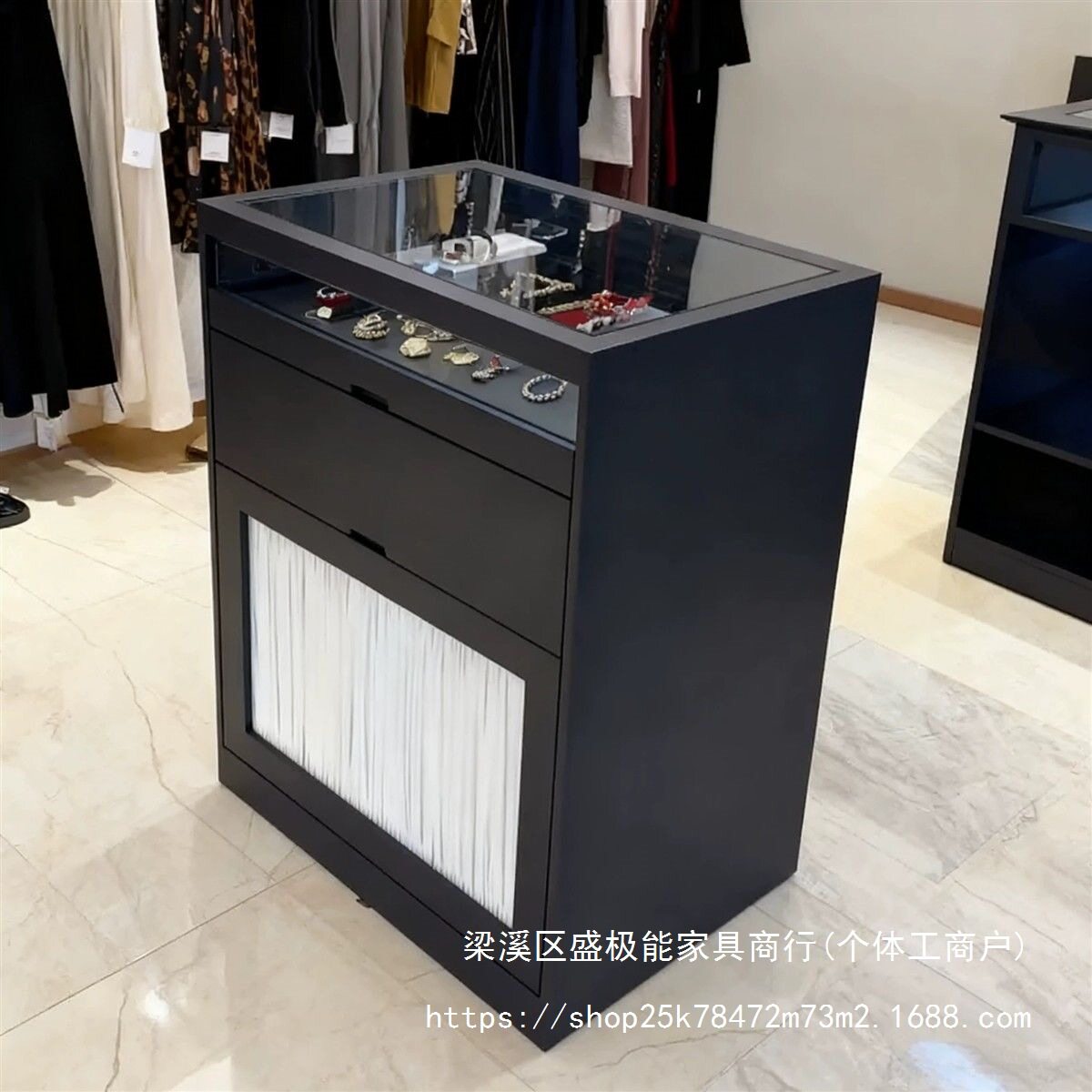 服装店收银台店铺小型吧台桌女装店童装店中岛柜边柜饰品店展示柜