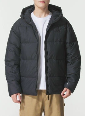 阿迪男士2025新款舒适连帽保暖防风休闲百搭运动时尚羽绒服KC2478