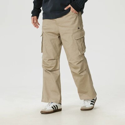 阿迪达斯新款男纯棉梭织舒适休闲式运动百搭时尚工装长裤KR5044