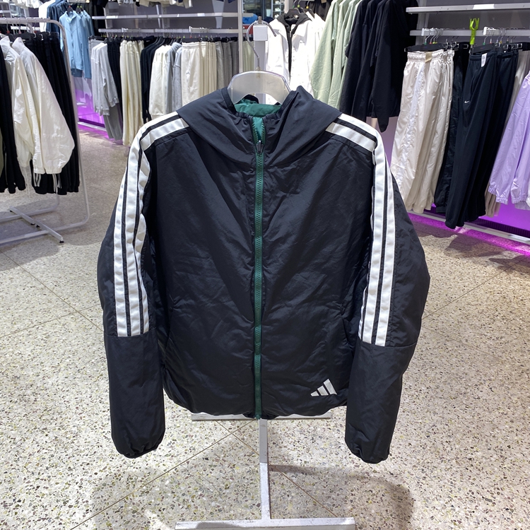 阿迪达斯男两面穿保暖羽绒服防风运动休闲套JM4622 JM4624 JM4623