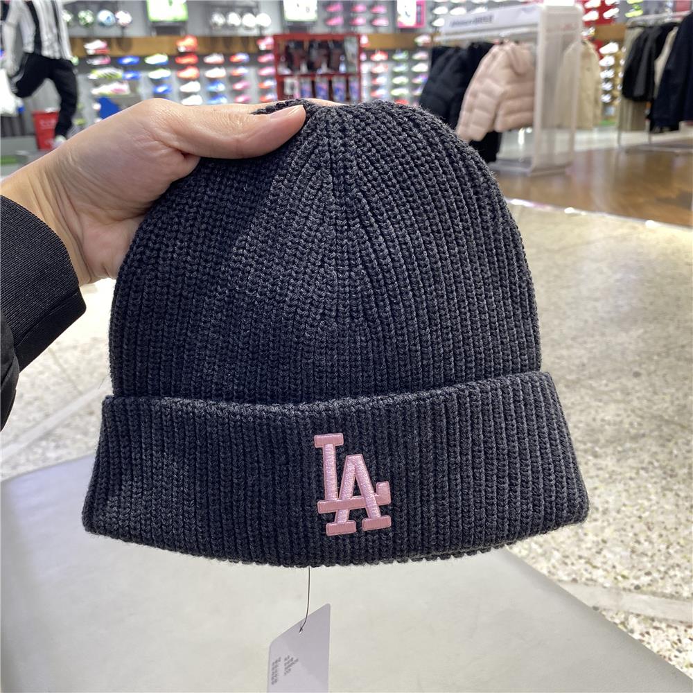 MLB男女同款保暖绒线帽柔软舒适休闲帽简约时尚户外帽3ABNBM256