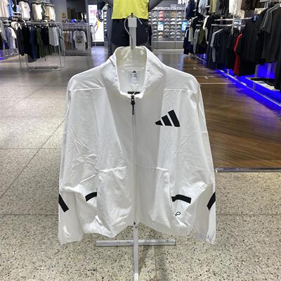 阿迪达斯女时尚潮流独特舒适透气百搭休闲运动入秋轻薄外套JW1754