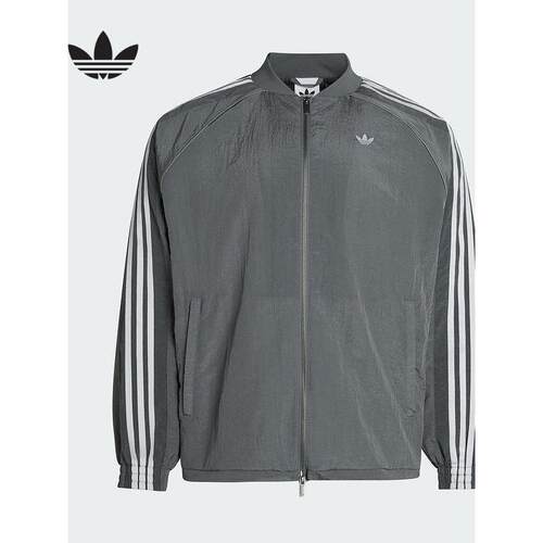 阿迪达斯三叶草男子舒适百搭运动服宽松夹克薄外套KX4830/KX4831