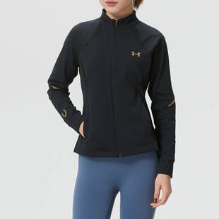 安德玛UA女子舒适百搭休闲户外修身跑步薄款运动夹克外套6014318
