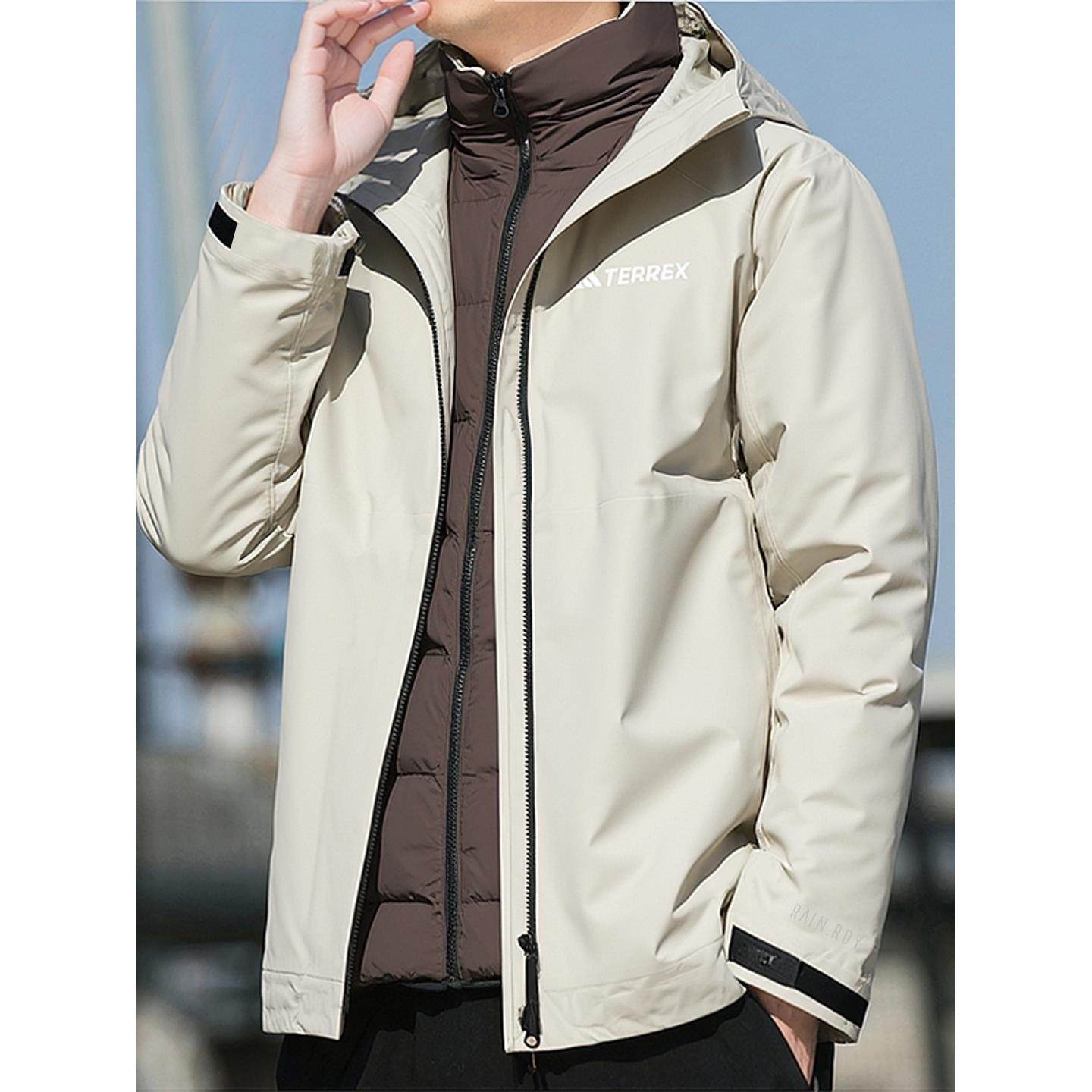 阿迪达斯男三合一夹克连帽加厚保暖鹅绒羽绒服外套IL8969 IL8972,运动服/休闲服装,运动羽绒服,淘宝优惠券,粉丝福利购,淘宝优惠卷