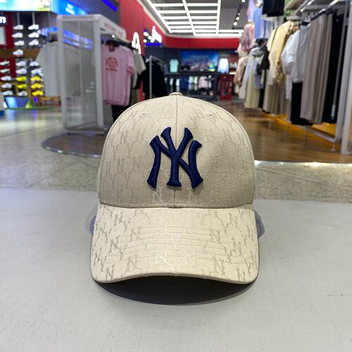 MLB男女舒适时尚潮流休闲满印字母百搭运动防晒棒球帽3ACPFC01N